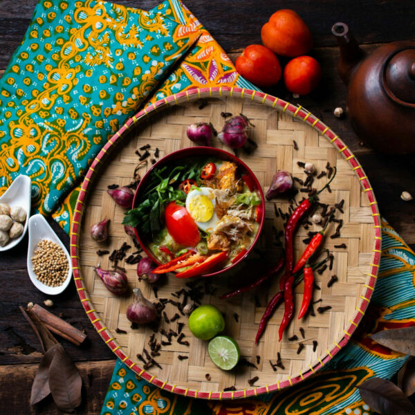 Plat à base de piments à Jakarta en Indonésie